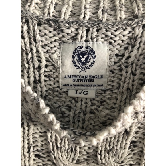 American Eagle Grey Knit Sweater - Picture 7 of 7